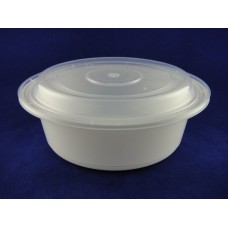 U1000P PP Round White Container